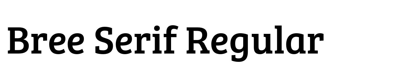 Bree Serif Regular